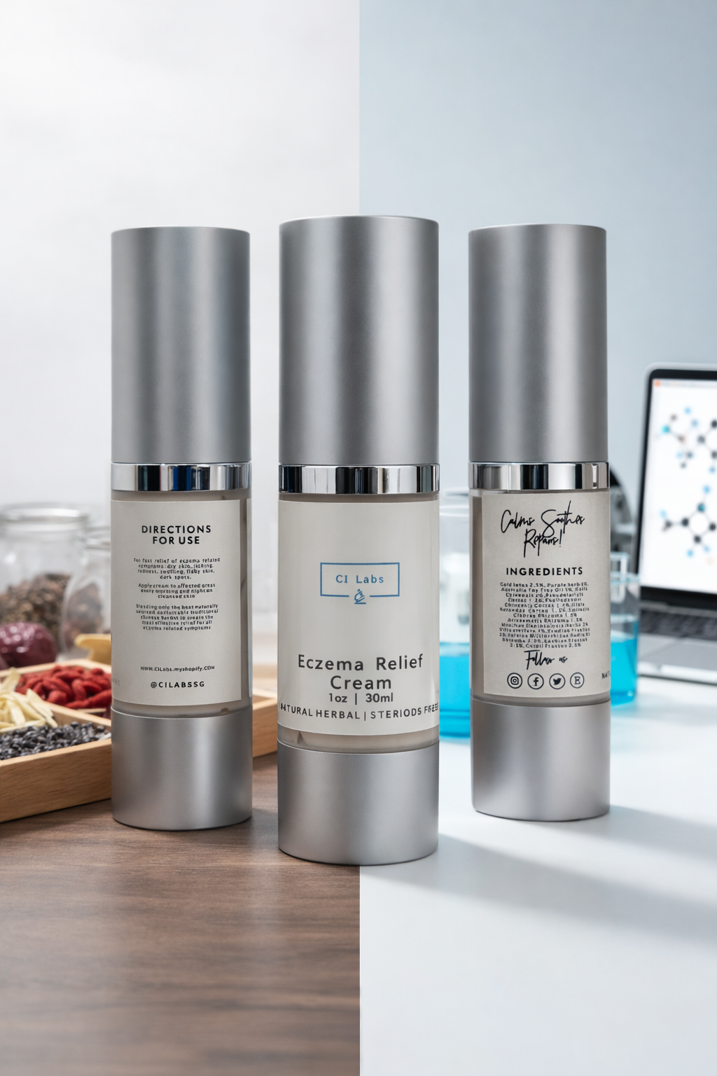 Triple Purchase Pack - 30ml x 3 (S$59/- per bottle - Save almost 15%) CI Labs Eczema Relief Cream